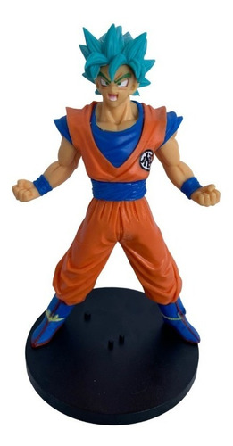 Boneco Dragon Ball Z - Goku Super Sayajin 20cm - Cabelo Azul - Escorrega o  Preço